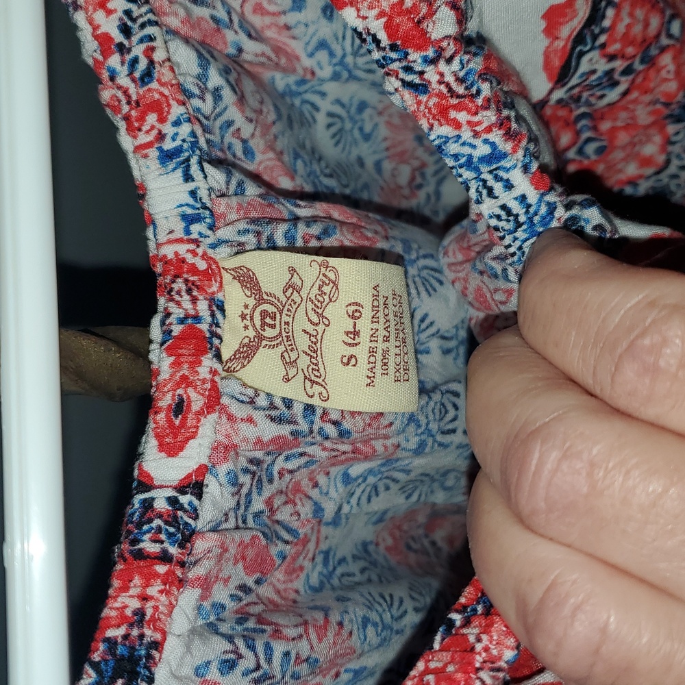 Women's Multicolor Ruffle Patterned Top Shirt Blo… - image 6